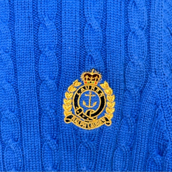 Ralph Lauren Royal Blue Turtleneck Sweater - Picture 3 of 4